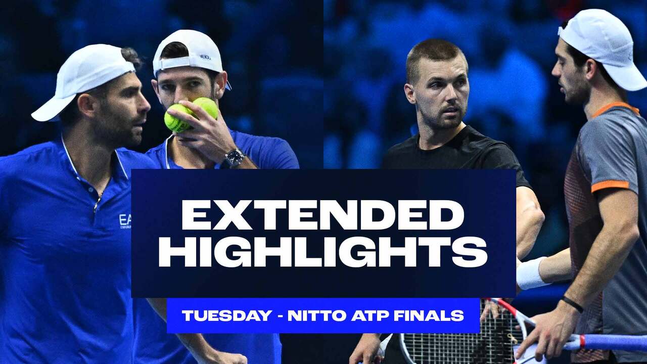 Extended Doubles Highlights: Bolelli/Vavassori, Cash/Glasspool Day 3 winners in Turin