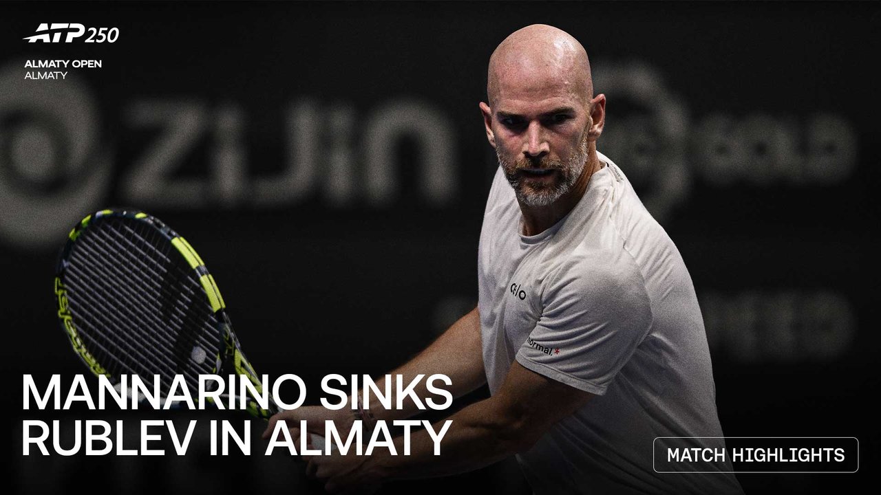 Highlights: Mannarino moves past Rublev in Almaty 2026