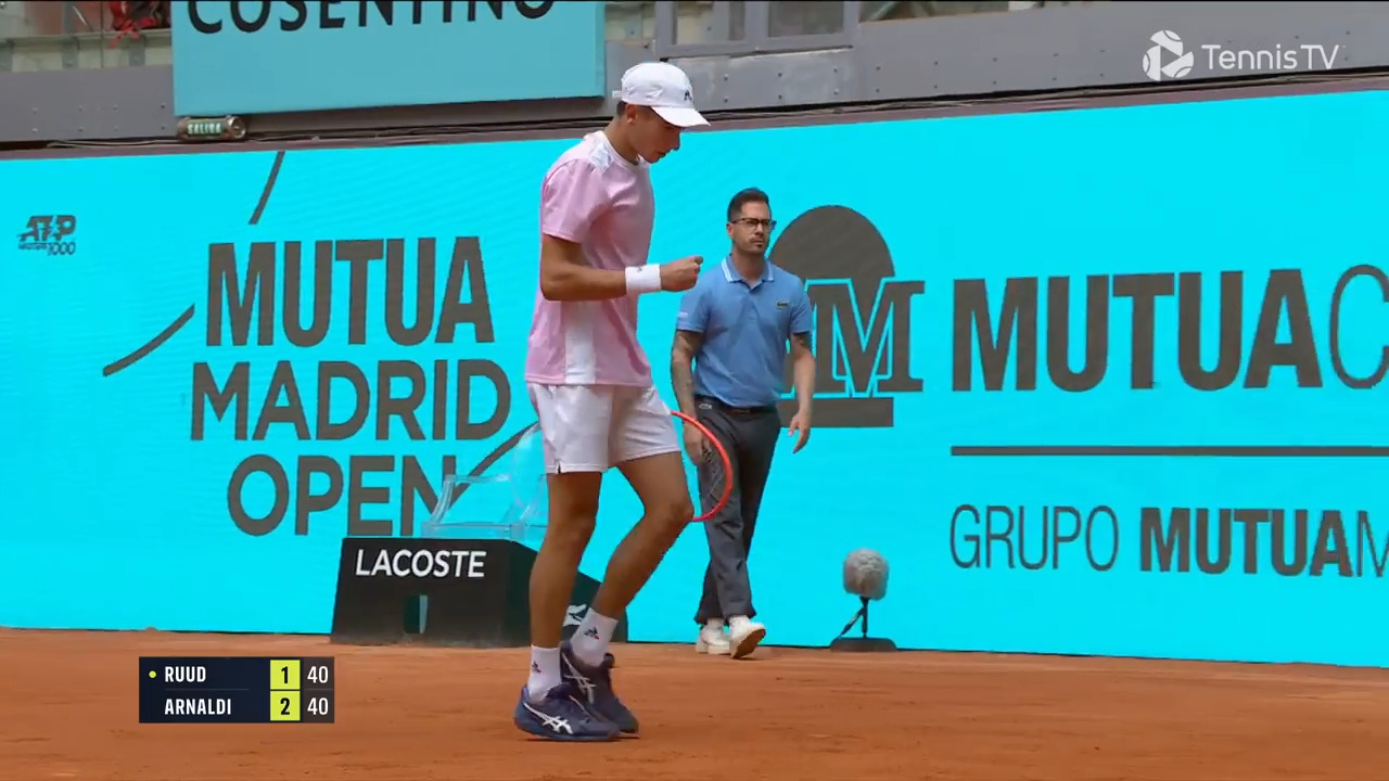Hot Shot Arnaldi Finds Pass On The Run In Madrid 2023 Video Search Results ATP Tour Tennis