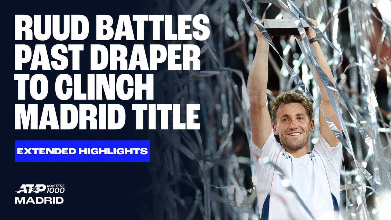 Extended Highlights: Ruud beats Draper in Madrid for biggest title of his career