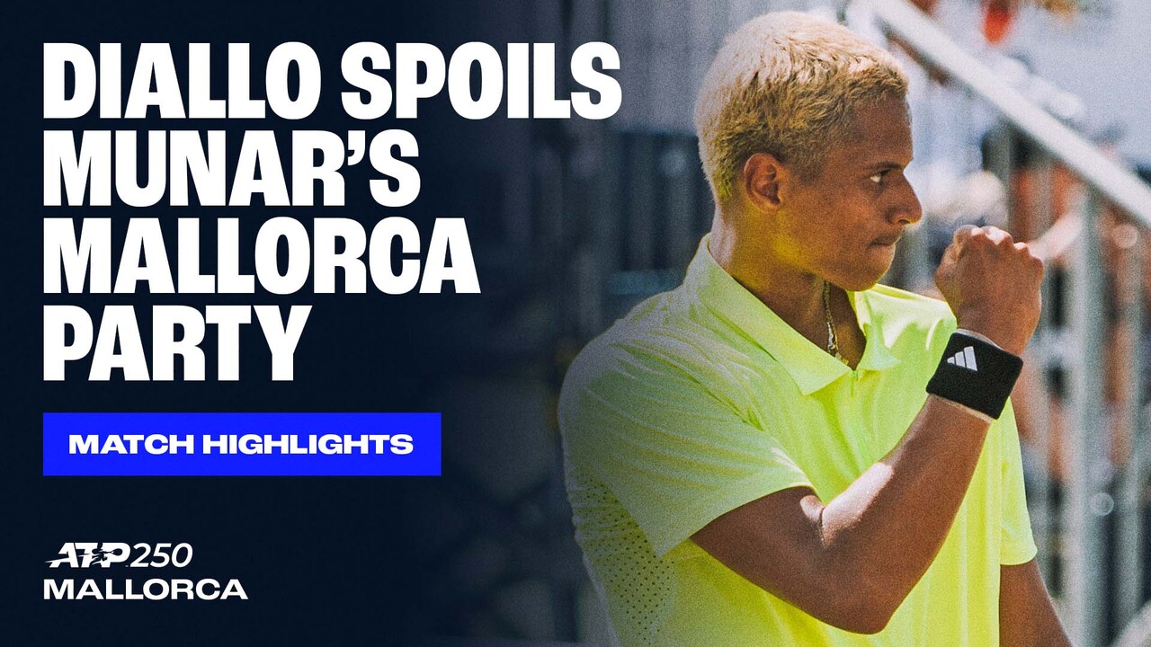 Highlights: Diallo sinks home hope Munar, advances in Mallorca