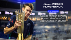 ATP Tour Flashback Presented By Nitto: La Victoria De De Miñaur En Zhuhai