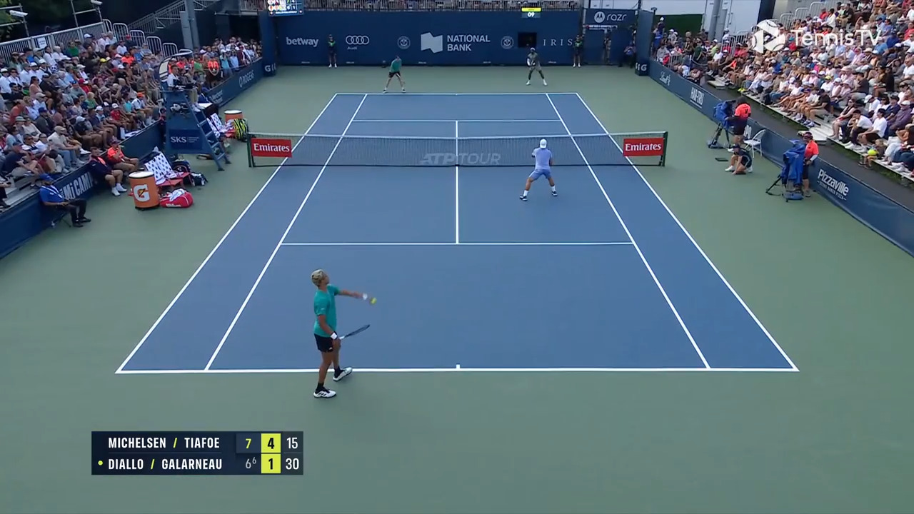 This doubles point features a bit of everything! Watch live & on demand at TennisTV.com.