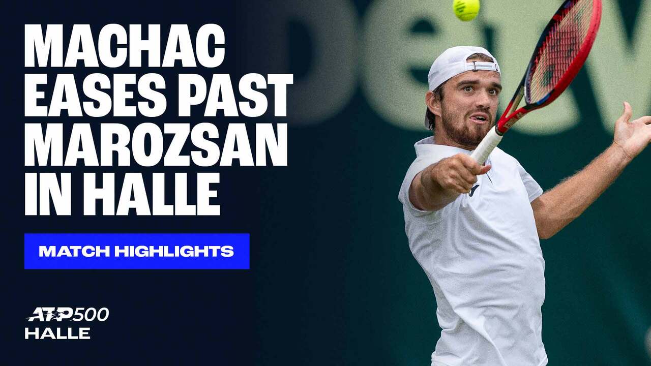 Highlights: Machac cruises past Marozsan to reach Halle 2025 QFs