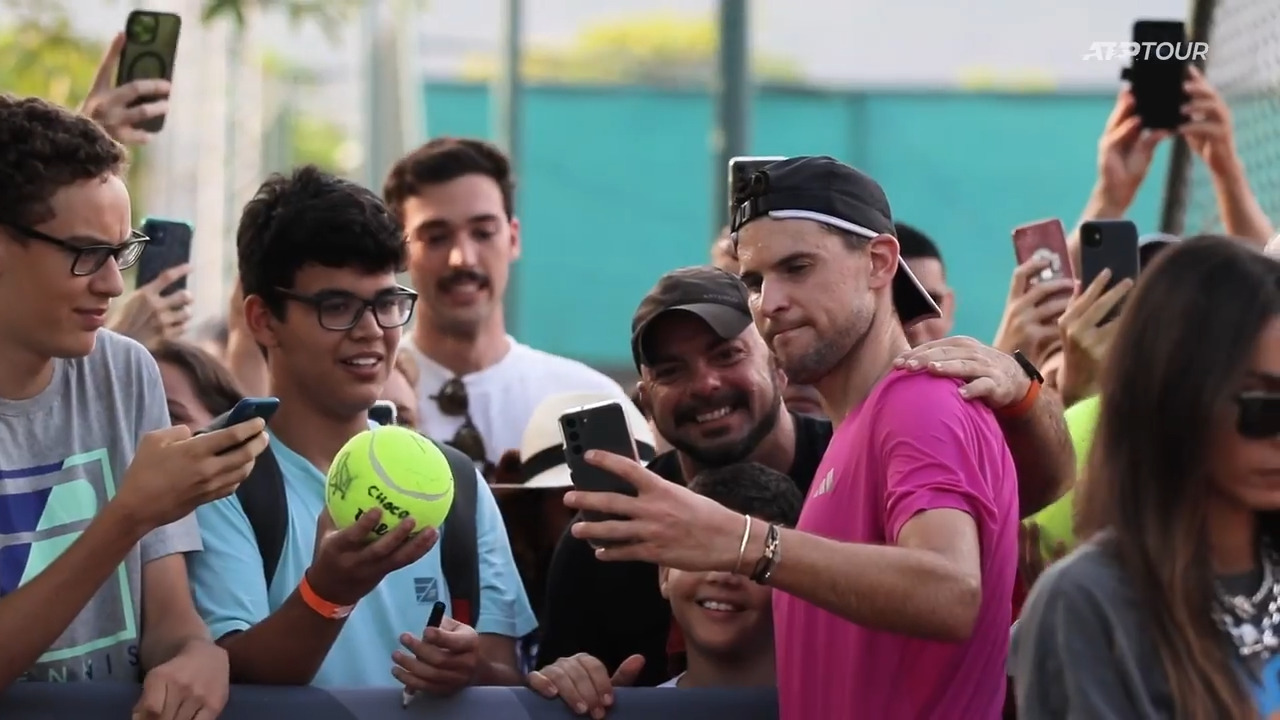 Thiem Working Hard, Making Fans Happy In Rio