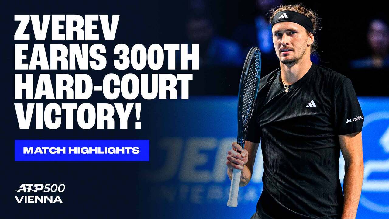 Highlights: Zverev overcomes Musetti in Vienna 2025 SFs