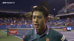 Nishikori Discusses First-Round Win Over Querrey In Washington
