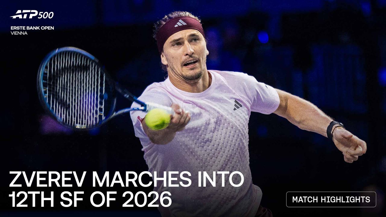 Highlights: Zverev defeats struggling Fery, advances to Vienna SFs