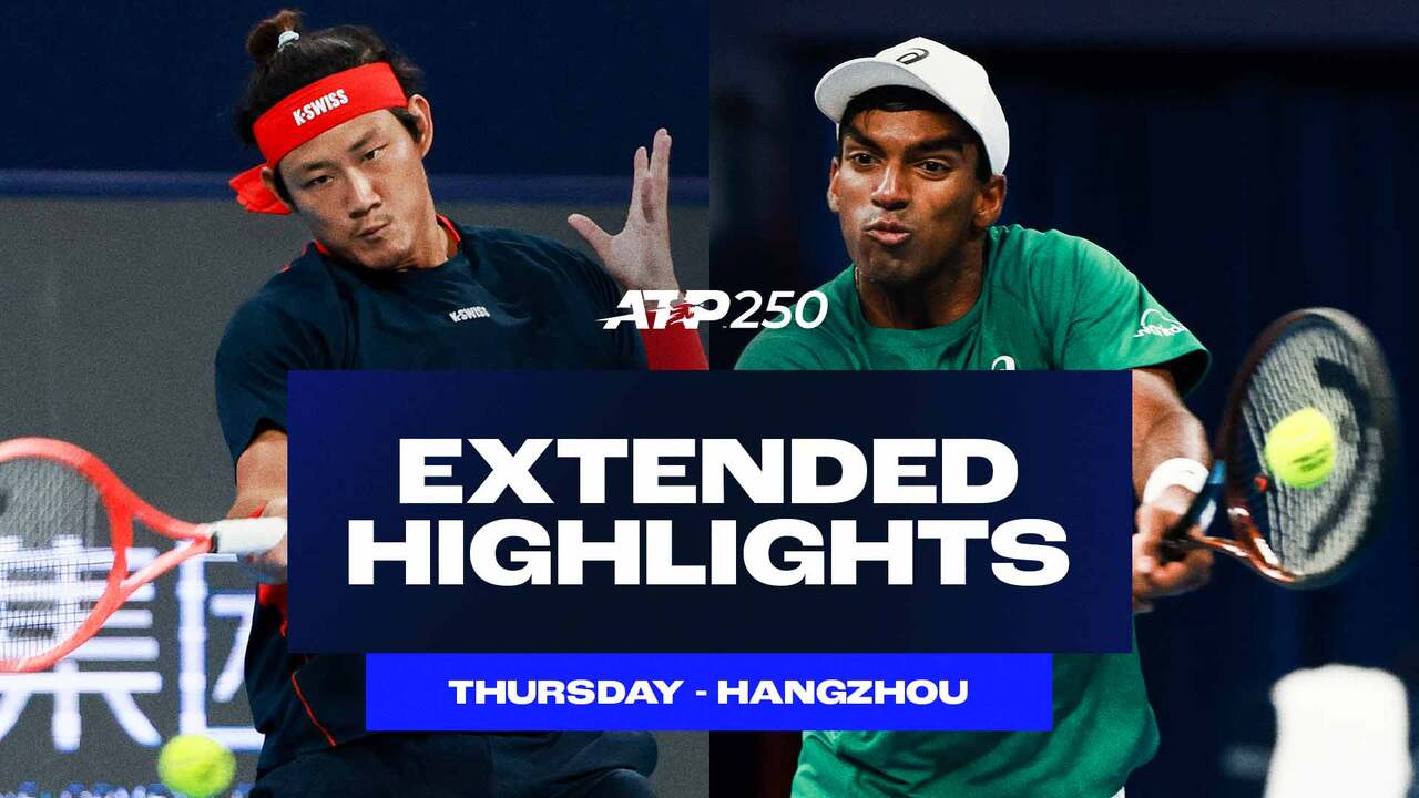 Extended Highlights: Zhang advances on home soil; Basavareddy beats Cilic in Hangzhou 2025