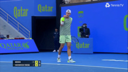Hot Shot: Mensik's reaction forehand leaves Foki with no chance in Doha