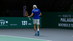 Hot Shot: Humbert Strikes Winner For France In Davis Cup
