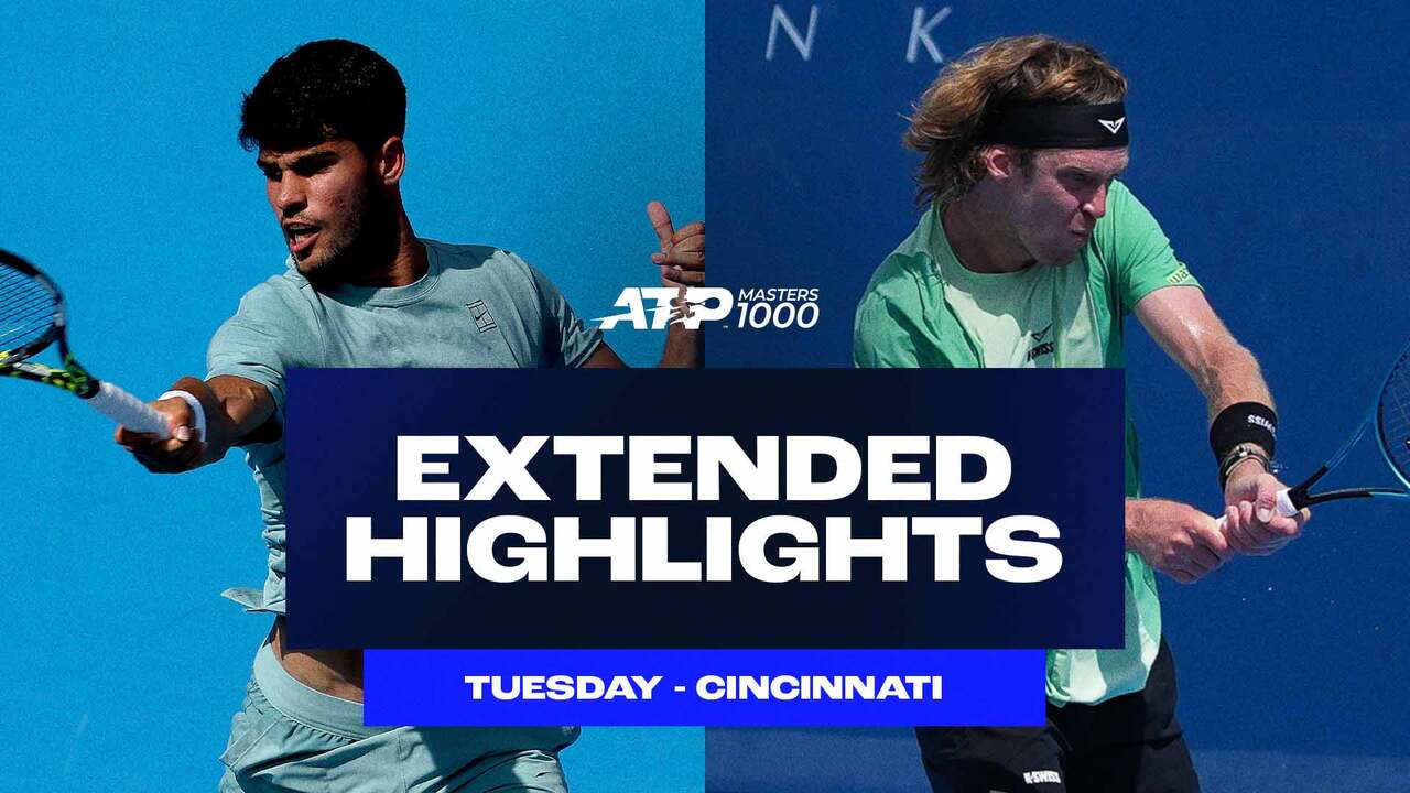 Extended Highlights: Alcaraz sails through; Rublev, Comesana win thrillers in Cincinnati R3