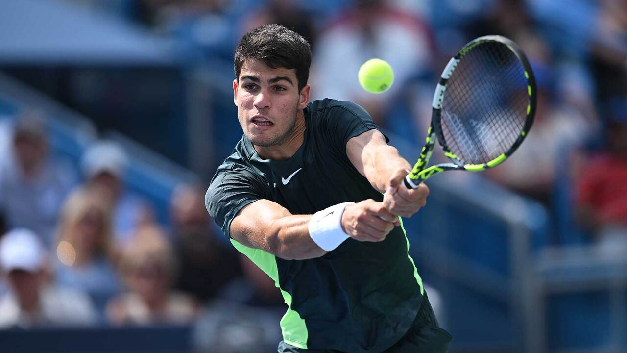 Highlights Alcaraz Passes Purcell Test, Reaches Cincinnati SFs Video Search Results ATP Tour Tennis