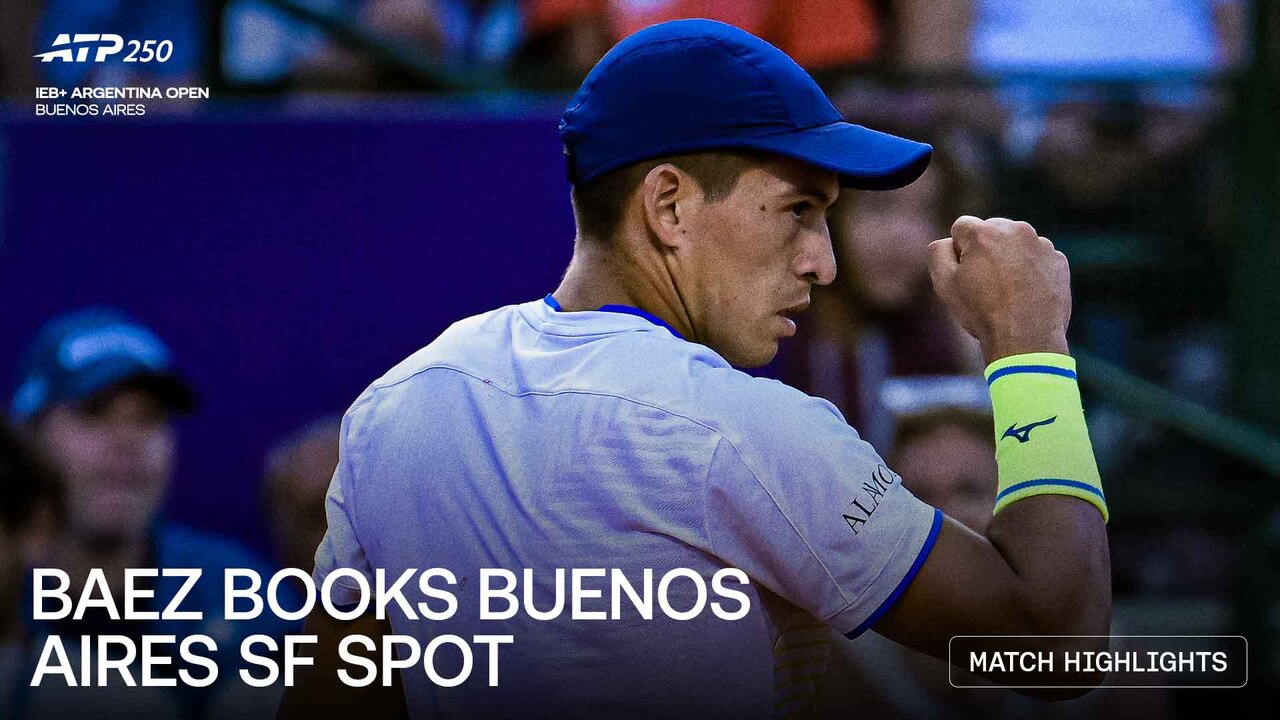 Highlights: Baez beats Ugo Carabelli to reach first Buenos Aires semi-final