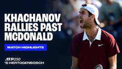 Highlights: Khachanov overcomes McDonald in 's-Hertogenbosch opener