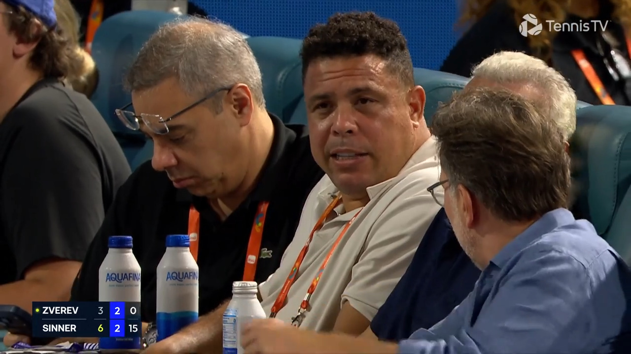 Ronaldo watches Sinner-Zverev Miami showdown