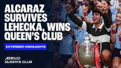 Extended Highlights: Alcaraz holds off Lehecka to recapture Queen's Club crown
