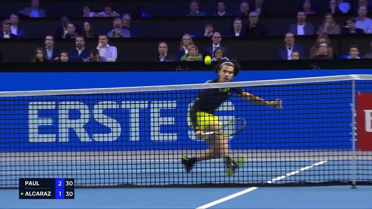 Hot Shot: A touch of genius from Alcaraz at the net in Vienna