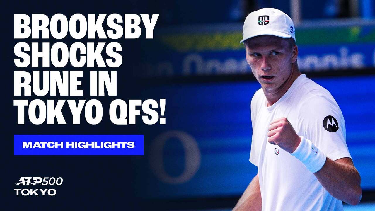 Highlights: Brooksby upsets Rune, marches into Tokyo SFs 2025