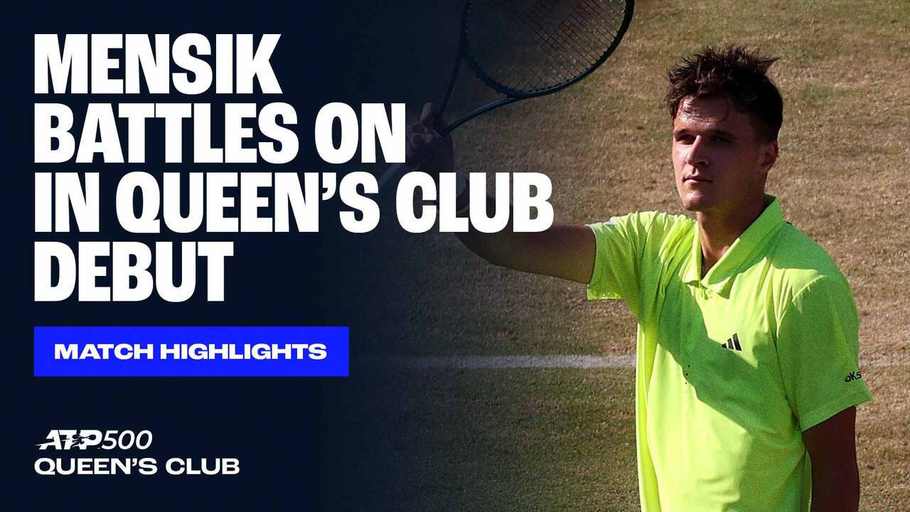 Highlights: Mensik survives opener against Norrie at Queen's Club 2025