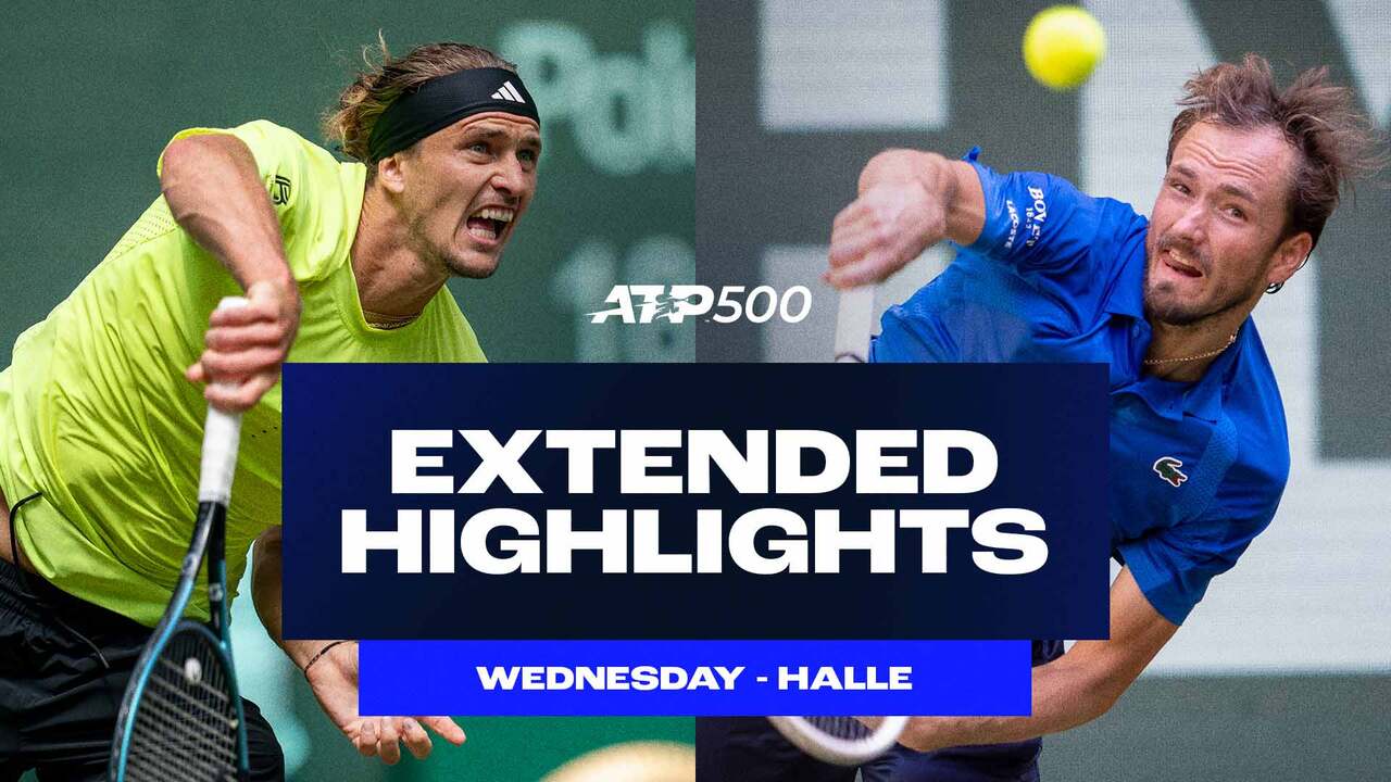 Extended Highlights: Zverev, Medvedev, Michelsen march on in Halle
