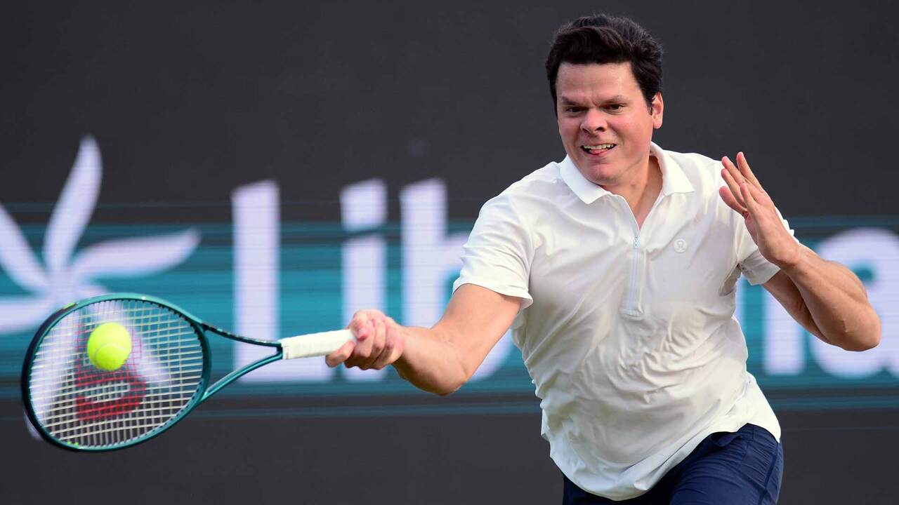Milos Raonic fires 25 aces and drops just five points behind his first serve to reach the Libema Open quarter-finals. Watch live & on demand at TennisTV.com.