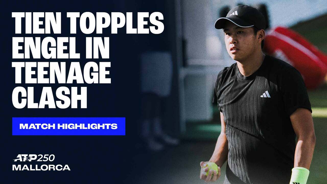 Learner Tien advances at the ATP 250 in Mallorca. Watch live & on demand at TennisTV.com.