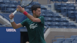 Djokovic Hones His US Open Preparations In Practice