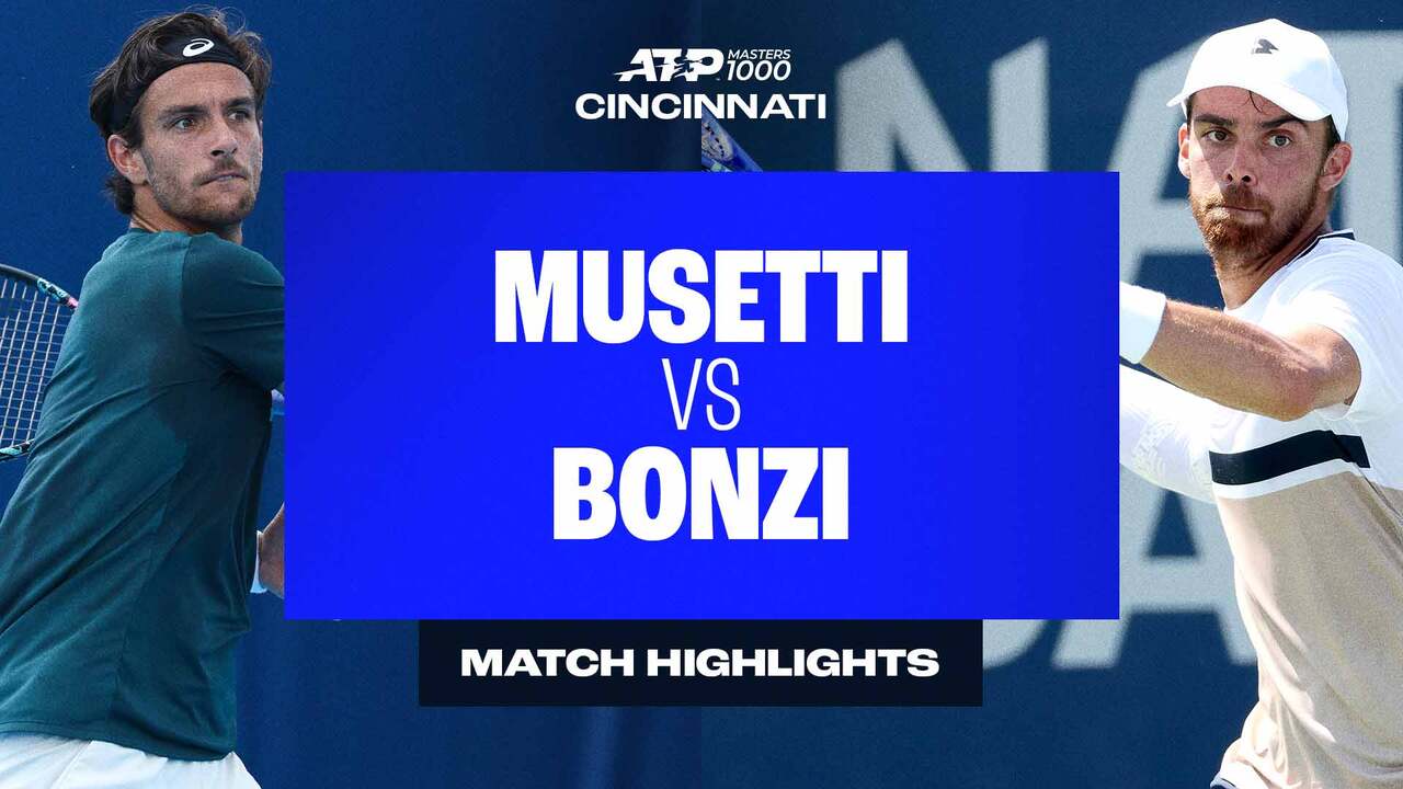 Highlights: Bonzi stuns Musetti in Cincinnati R2