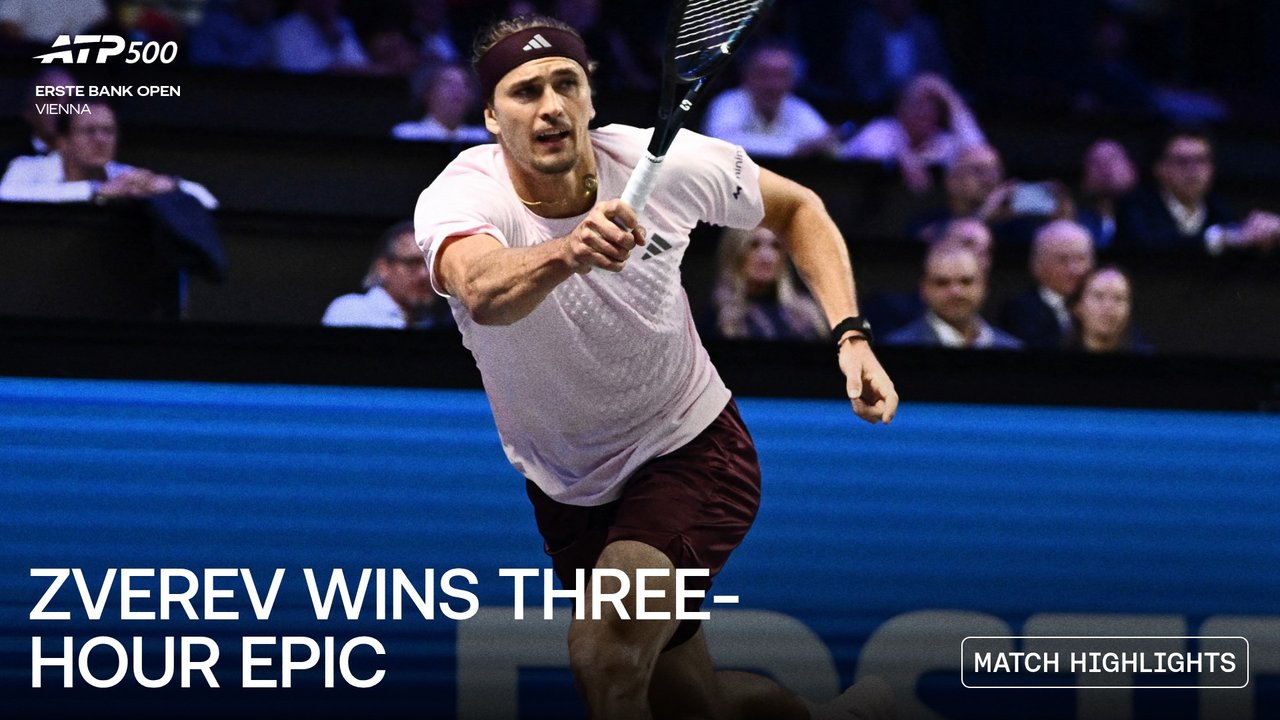 Highlights: Zverev ousts Landaluce after saving 4 MPs in Vienna thriller