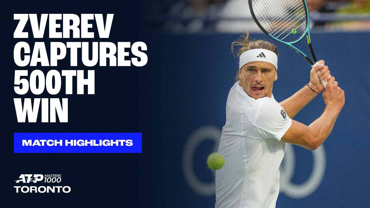 Highlights: Zverev beats Arnaldi to claim 500th career victory