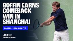 Highlights: Goffin resiste ante Muller en R1 de Shanghái