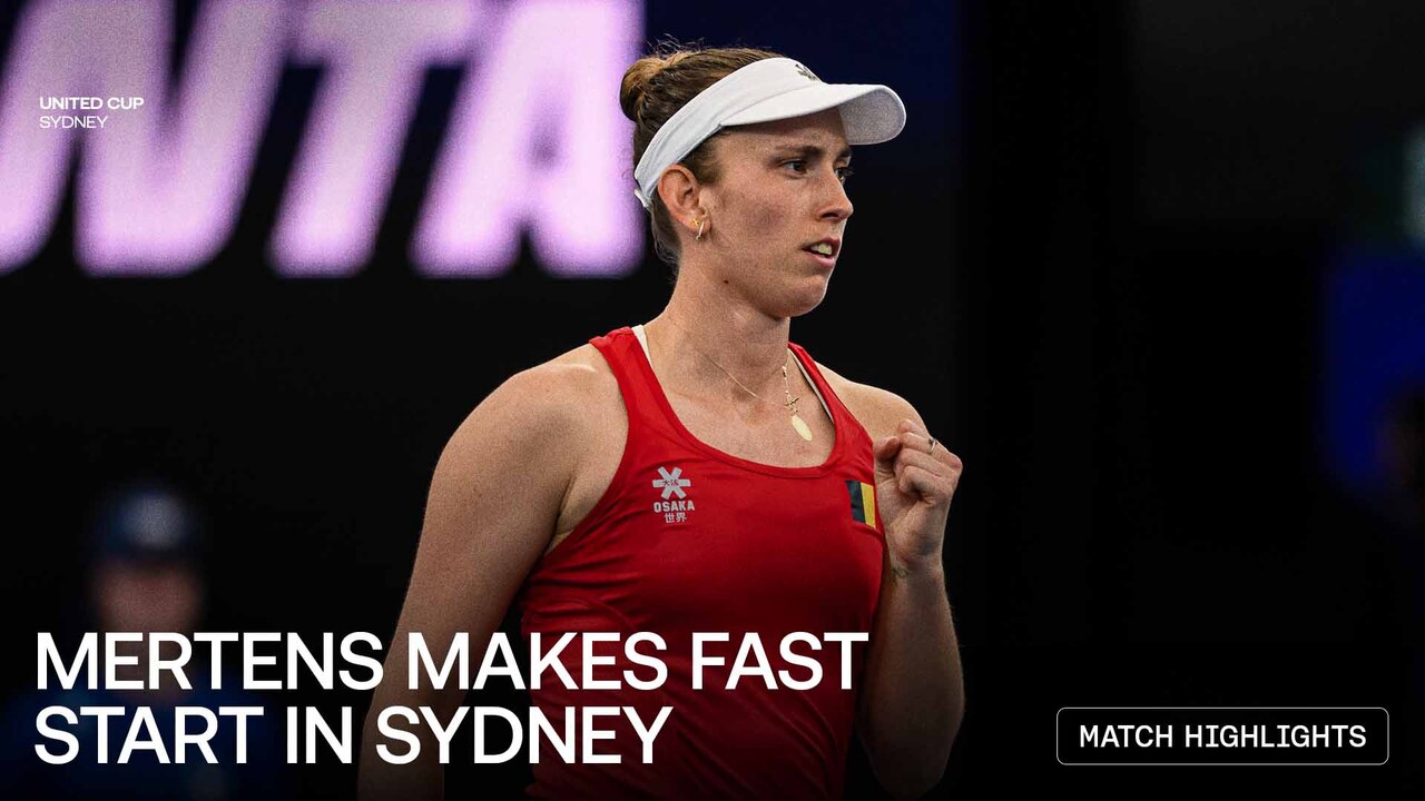 Highlights: Mertens makes strong start for Team Belgium at United Cup