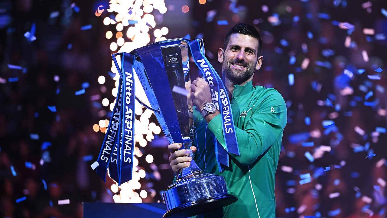 Final tournament ATP (Nitto ATP Finals) in Turin. The final. The award  ceremony for the winner