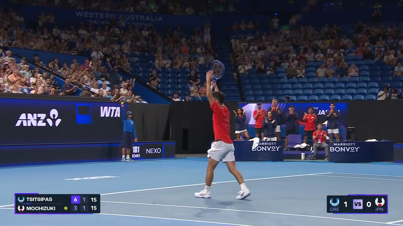 Hot Shot: Mochizuki refuses to yield to Tsitsipas United Cup 2026