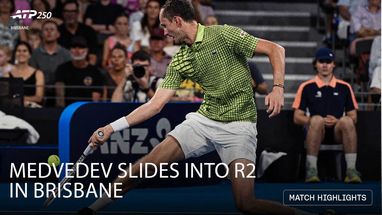 Highlights: Medvedev opens 2026 with Brisbane win