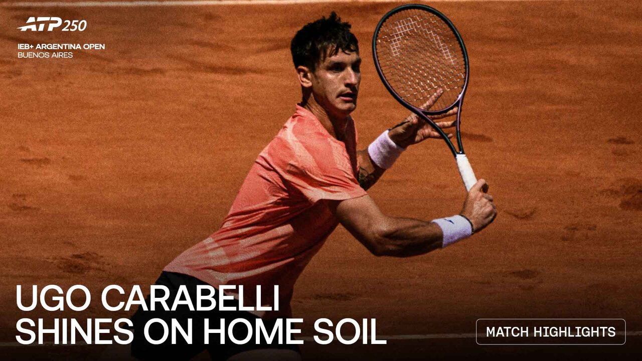 Highlights: Home hope Ugo Carabelli moves past countryman Comesana in Buenos Aires R1