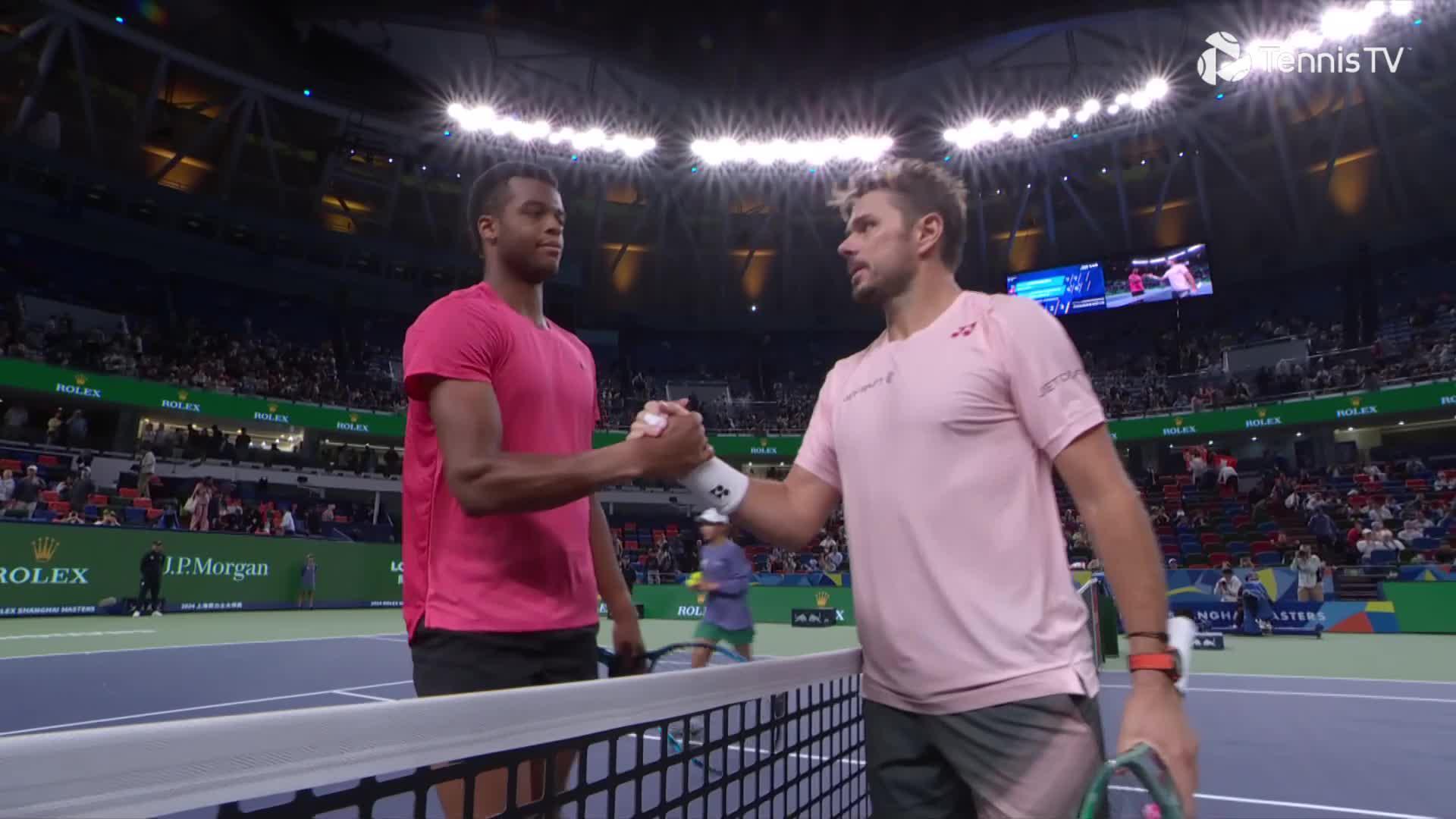 Highlights: Wawrinka squeaks past Mpetshi Perricard in Shanghai
