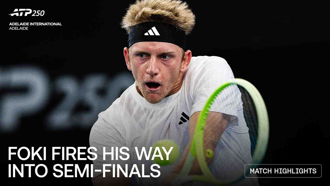 Highlights: Davidovich Fokina denies Vacherot for Adelaide 2026 SF spot