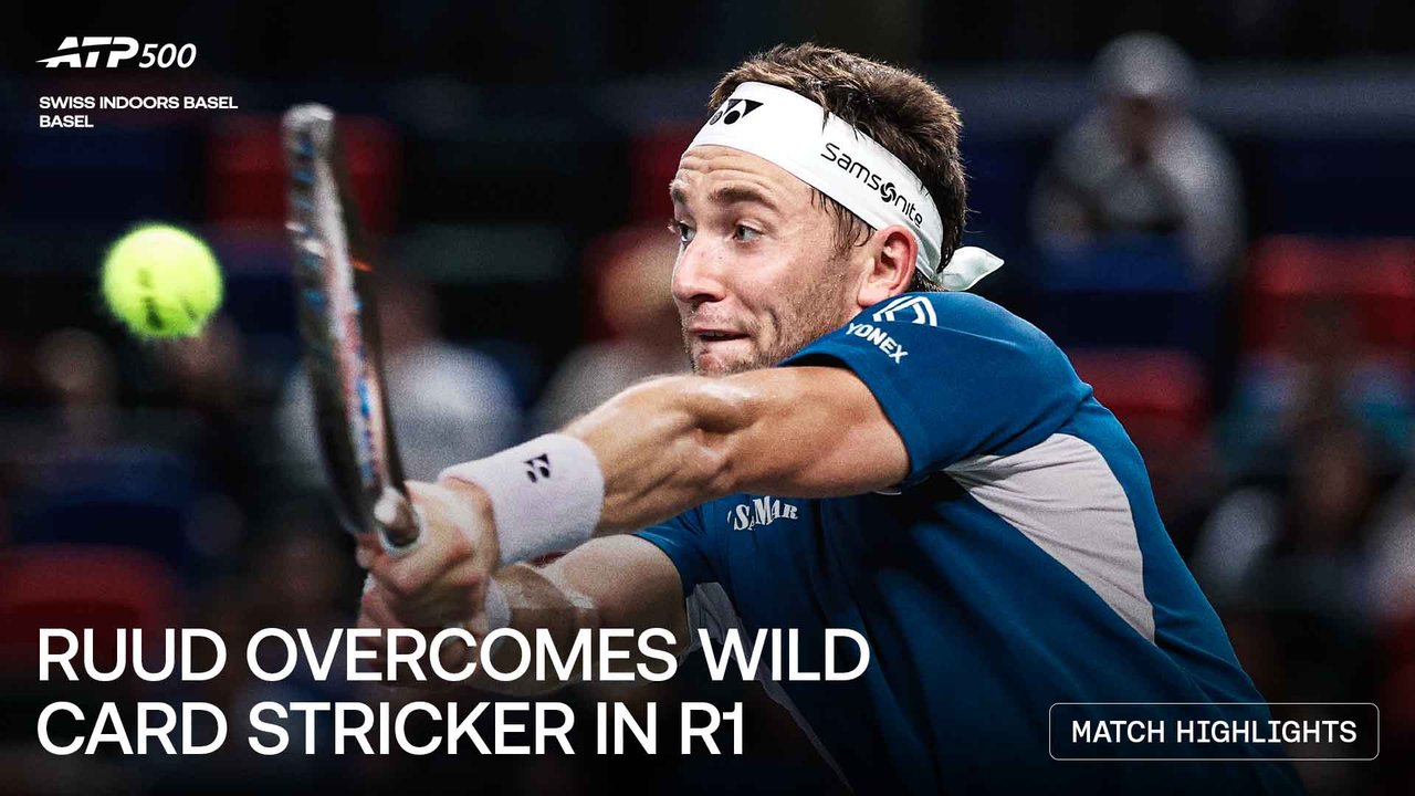 Highlights: Ruud survives Stricker test in Basel 2026 R1