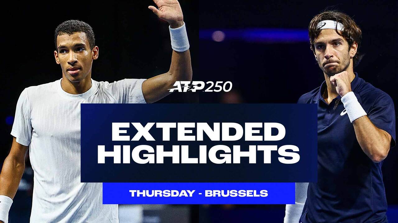 Extended Highlights: Auger-Aliassime, Musetti, Spizzirri advance to Brussels QFs