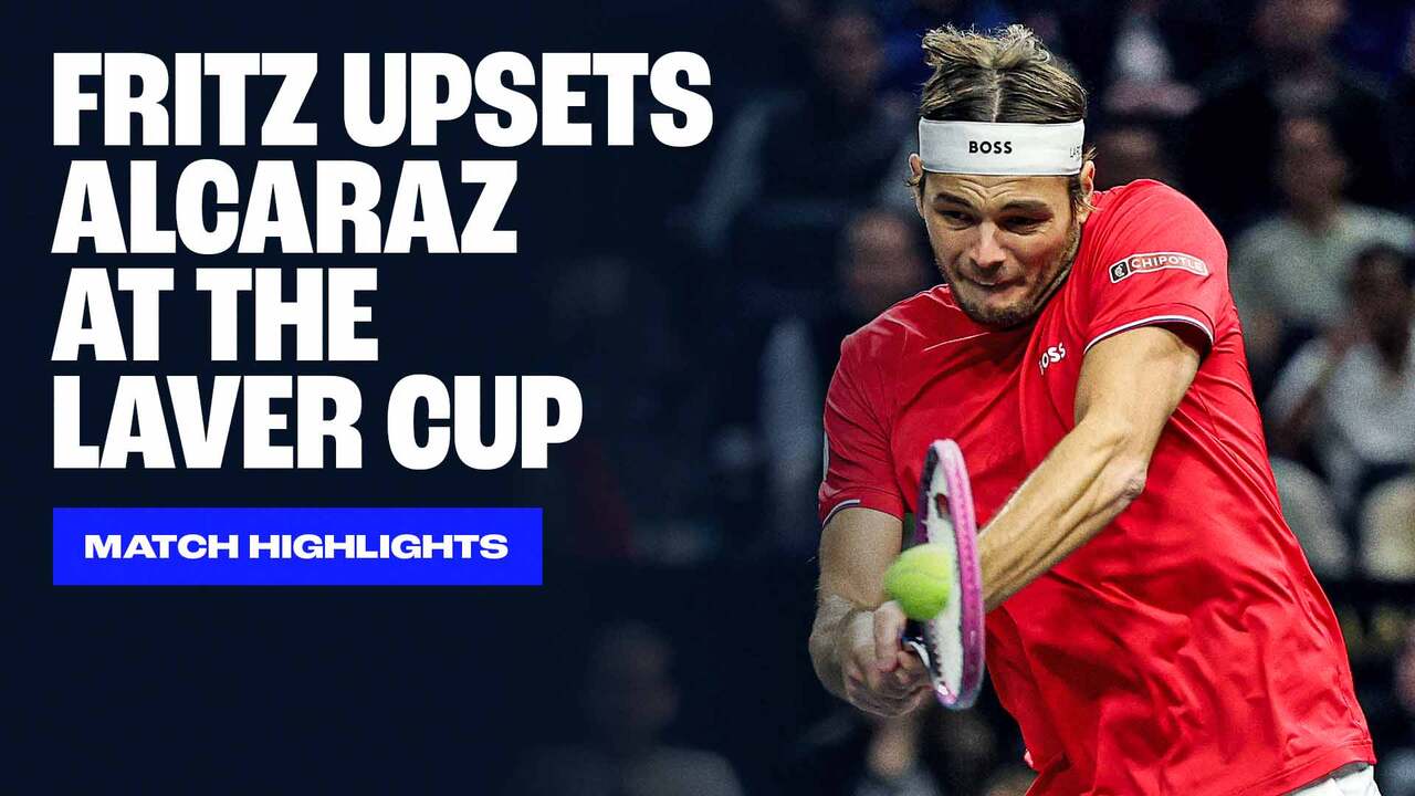 Highlights: Fritz upsets Alcaraz in Laver Cup stunner