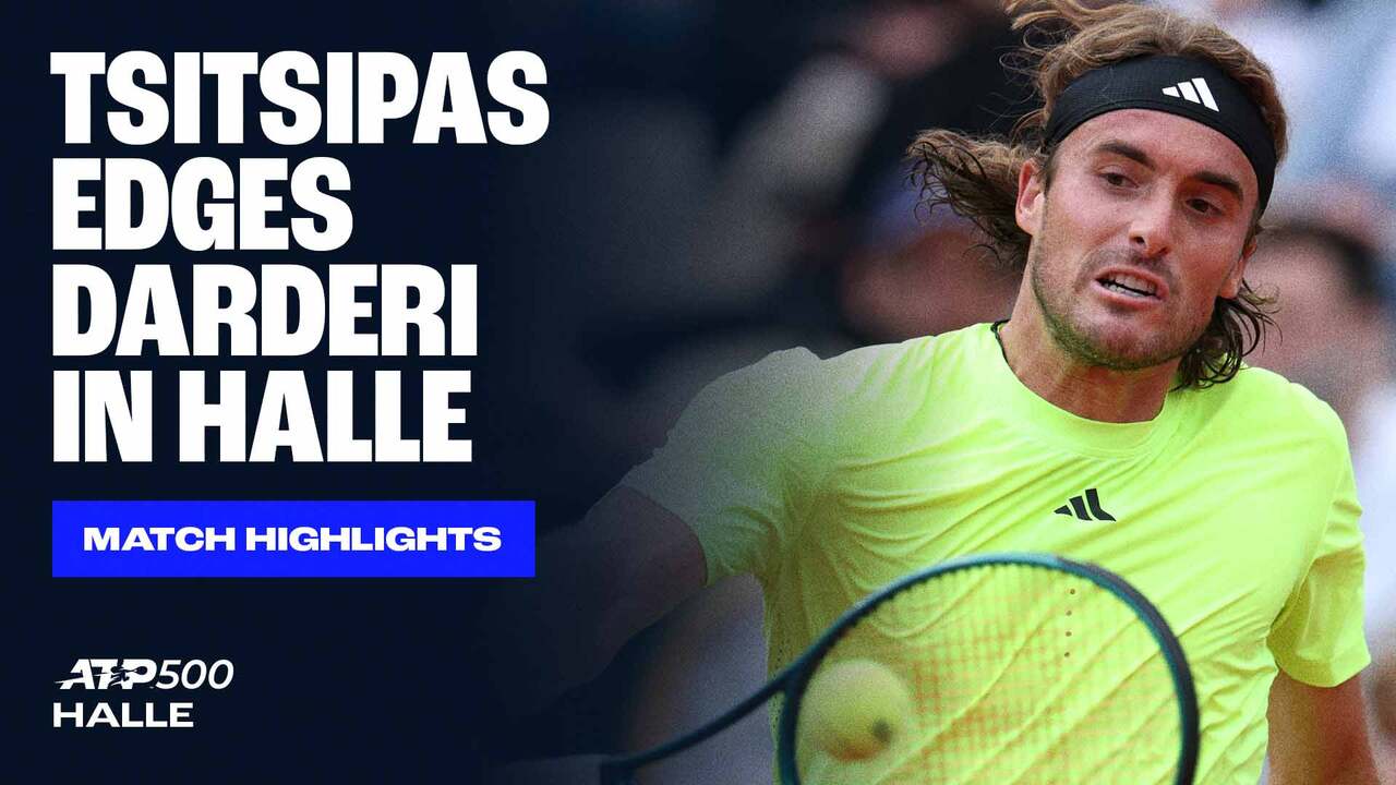 Highlights: Tsitsipas clinches thrilling opening win in Halle 2025