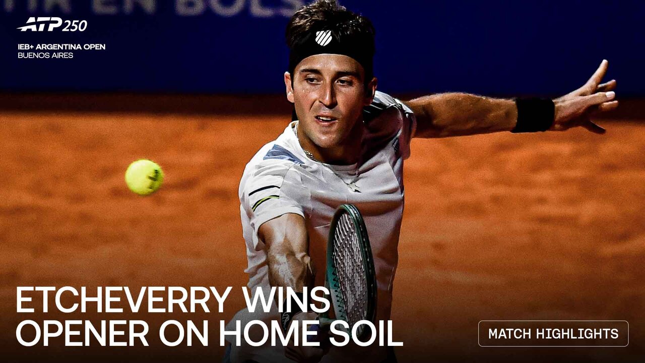 Highlights: Etcheverry cruises past Pellegrino in Buenos Aires opener