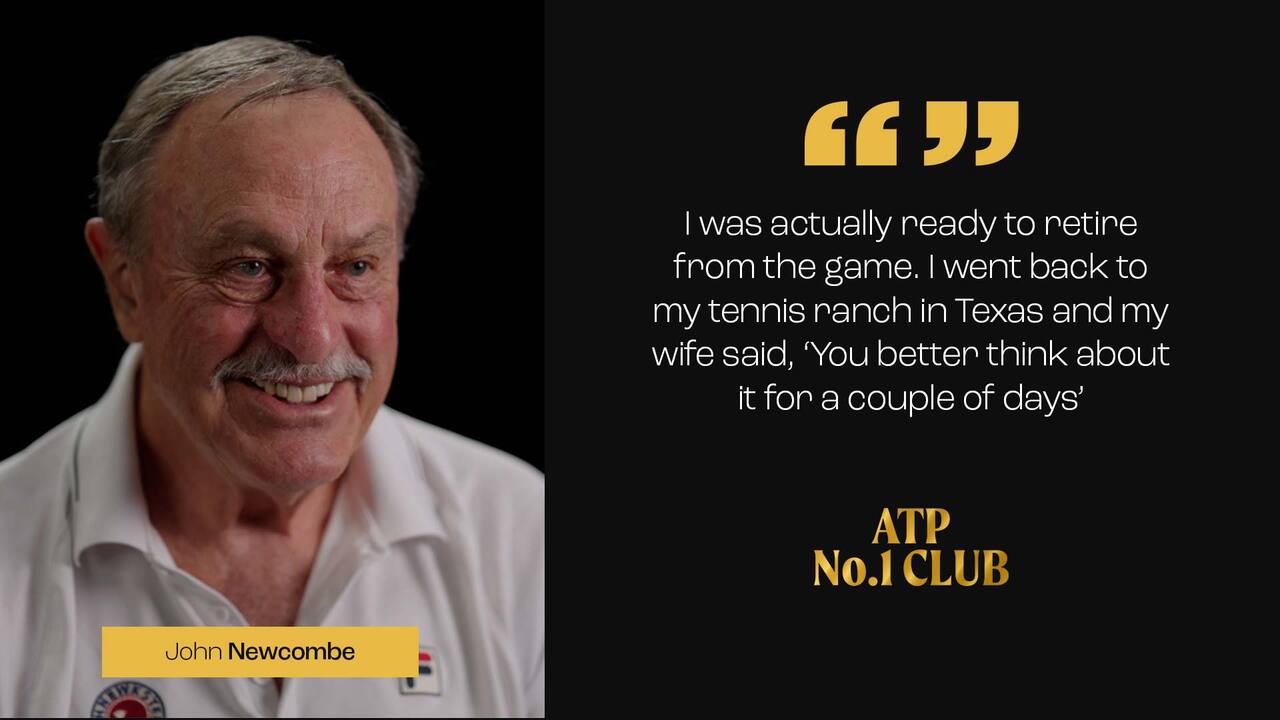 John Newcombe recalls how nearly retiring from the sport actually led him to late charge up the PIF ATP Rankings, claiming No. 1 honours in 1974.
