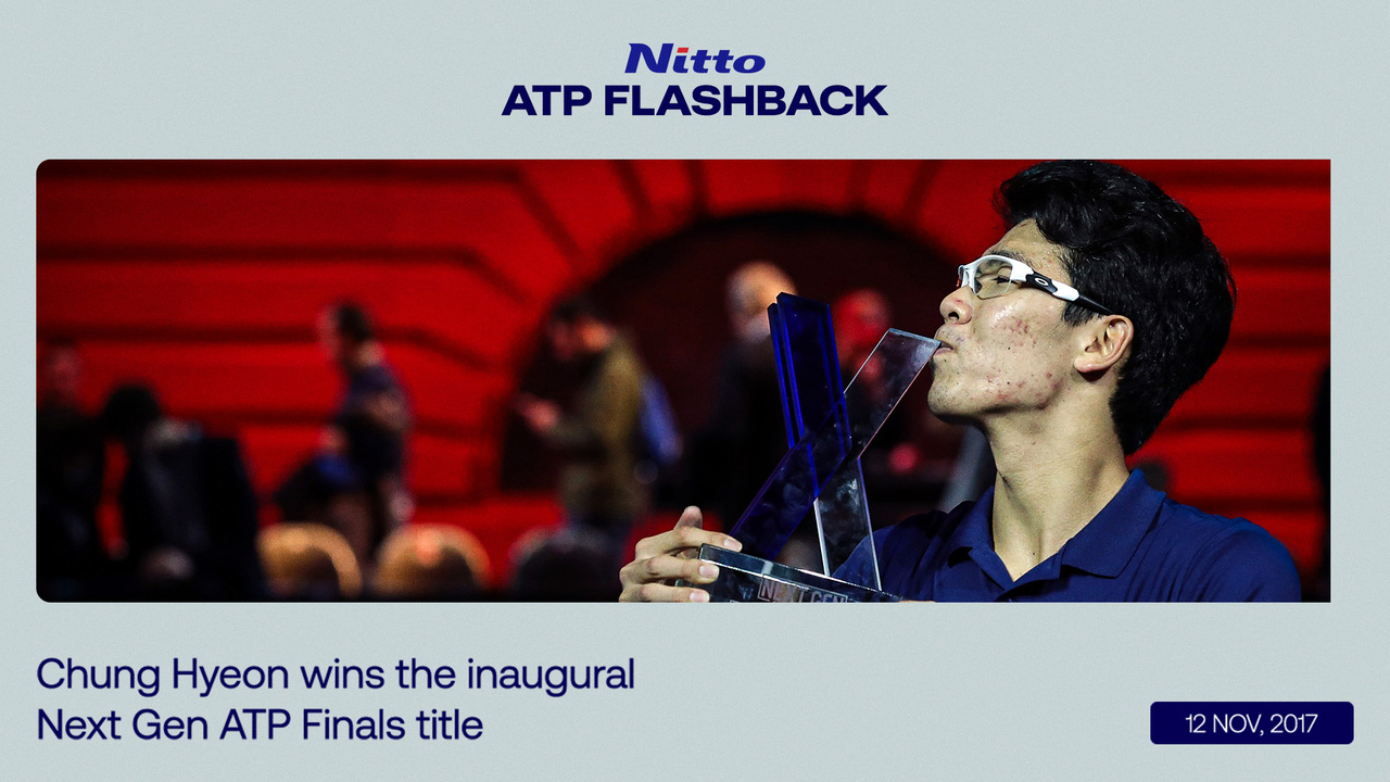 ATP Tour Flashback Presented By Nitto: When Hyeon Chung won the Next Gen ATP Finals presented by PIF