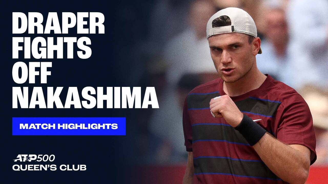 Highlights: Draper downs Nakashima, advances to maiden Queenâ€™s Club SF 2025