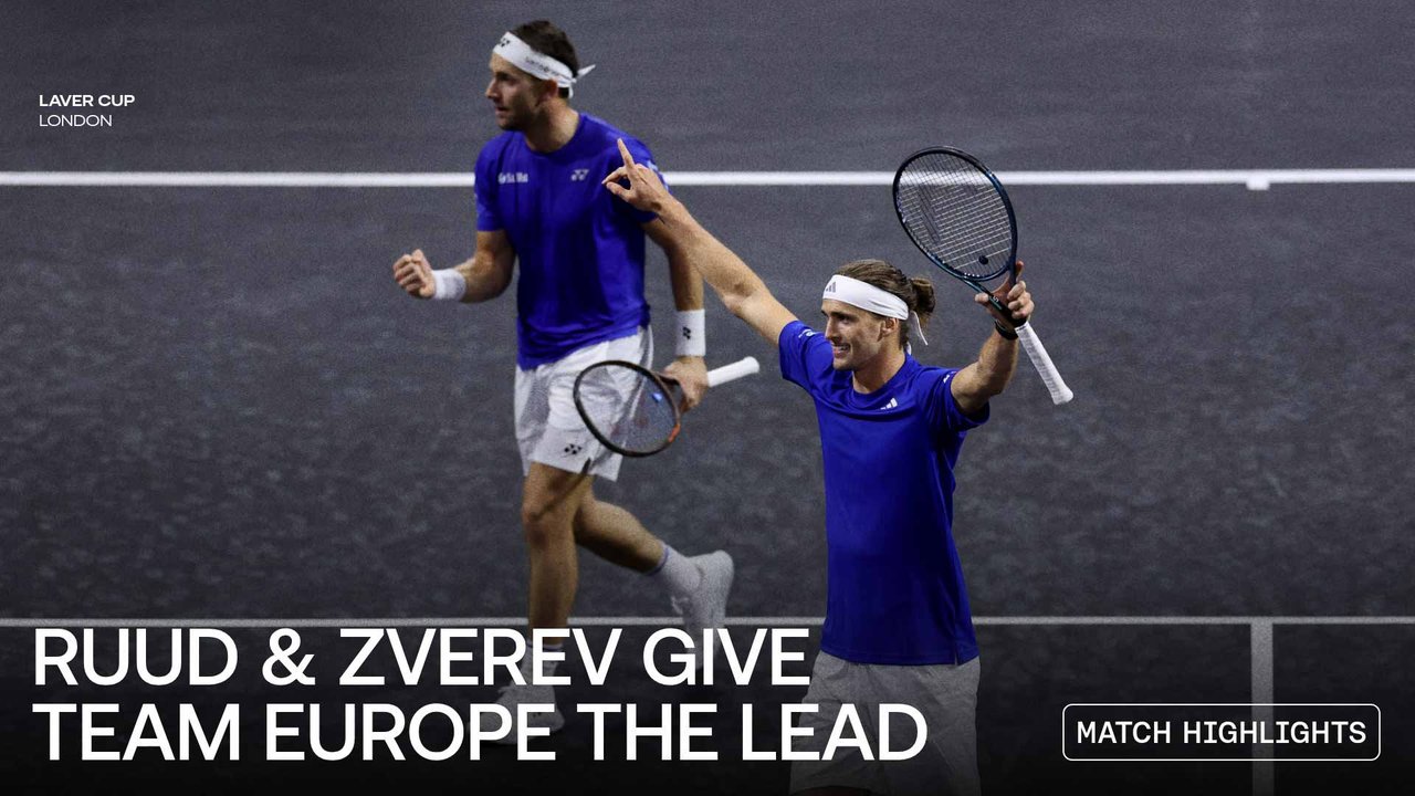 Highlights: Ruud & Zverev give Team Europe Laver Cup lead