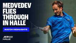 Highlights: Medvedev eases past Altmaier in Halle opener