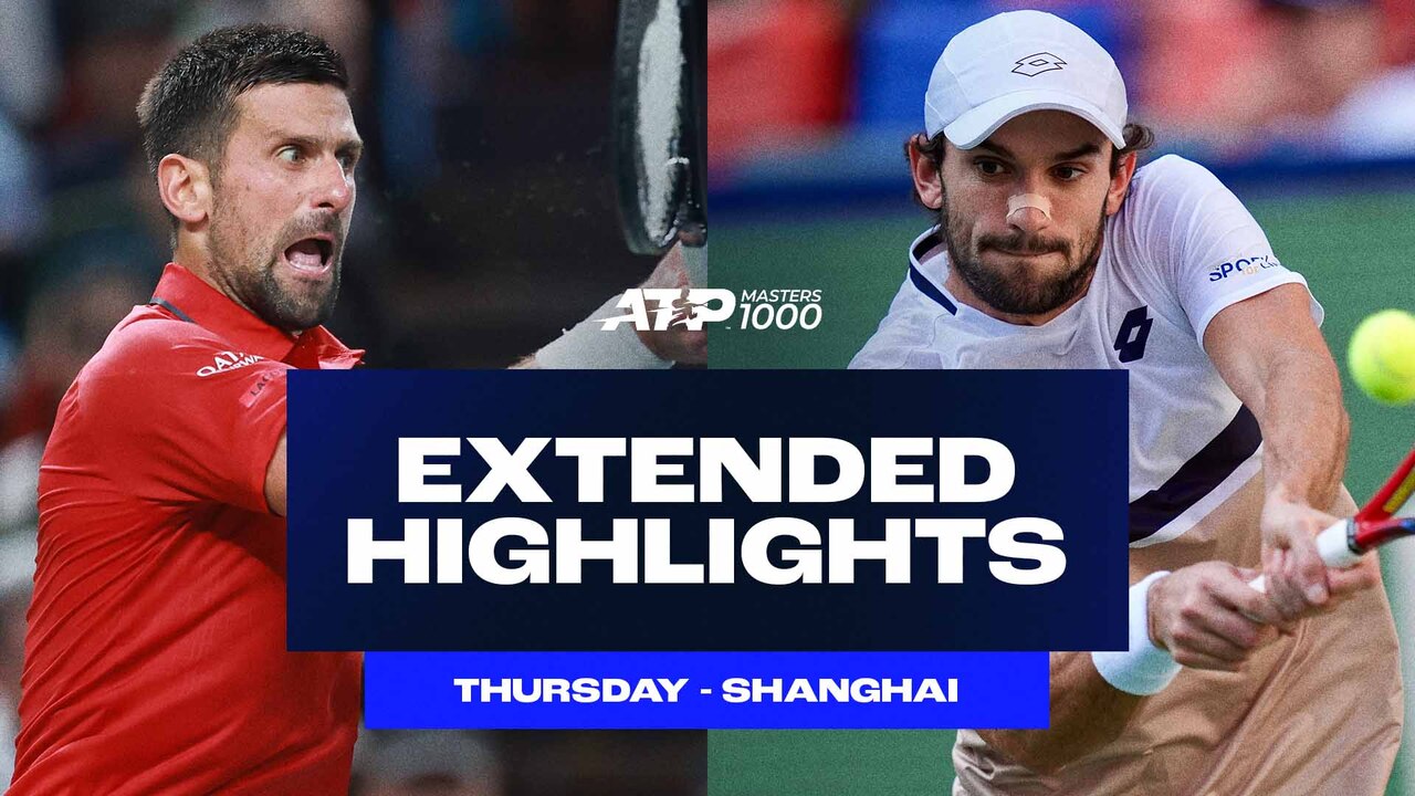 Extended Highlights: Djokovic, suprise package Vacherot set Shanghai SF clash